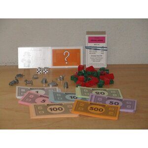 Monopoly Speed Die Tokens Tour Money Cards Houses Hotels Replacement Piece New